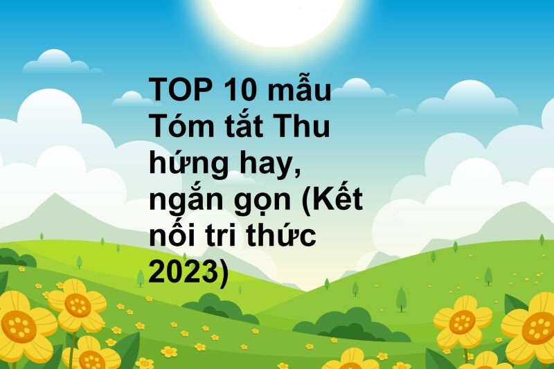 TOP 10 mẫu Tóm tắt Thu hứng hay, ngắn gọn (Kết nối tri thức 2023)