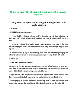 Top 50 Bài Phân tích người đàn bà hàng chài trong truyện Chiếc thuyền ngoài xa