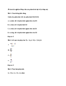 35 câu trắc nghiệm Phép chia các phân thức đại số (có đáp án).docx