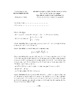 Đề thi thử vào 10 môn Toán năm 2023 trường THPT Chuyên ĐH Sư phạm Hà Nội (có đáp án)