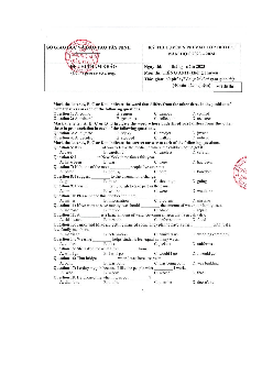 Đề thi thử vào 10 môn Tiếng Anh năm 2023 Sở GD&ĐT Tỉnh Tây Ninh (có đáp án)