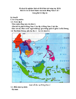 15 câu trắc nghiệm Lịch sử 10 Chân trời sáng tạo Bài 13 (có đáp án 2023): Cơ sở hình thành văn minh Đông Nam Á cổ - trung đại