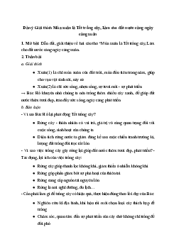 Top 50 bài Giải thích Mùa xuân là Tết trồng cây, Làm cho đất nước càng ngày càng xuân hay nhất