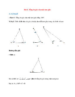 Lý thuyết Tổng ba góc của một tam giác (Cánh Diều) Toán 7