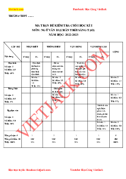 Top 20 Đề thi Học kì 1 Ngữ Văn 10 (Chân trời sáng tạo 2023) có đáp án