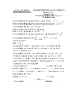 Đề thi thử vào 10 môn Toán năm 2023 trường THPT Sông Công - Thái Nguyên (có đáp án)