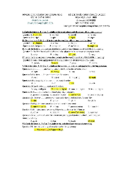 Đề thi chính thức vào 10 môn Tiếng Anh năm 2022 Quảng Ninh (có đáp án)