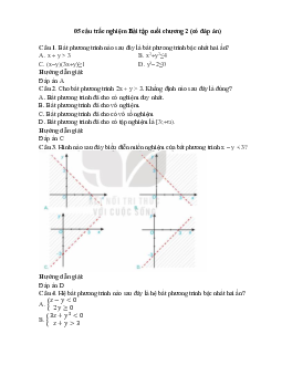 05 câu trắc nghiệm Bài tập cuối chương 2 Kết nối tri thức (có đáp án 2023) CHỌN LỌC