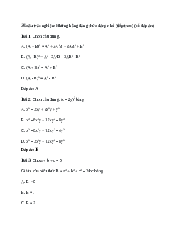 35 câu trắc nghiệm Những hằng đẳng thức đáng nhớ (tiếp theo) (có đáp án).docx