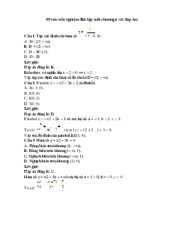 05 câu trắc nghiệm Bài tập cuối chương 6 Kết nối tri thức (có đáp án 2023) CHỌN LỌC