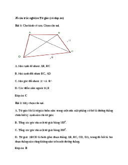 35 câu trắc nghiệm Tứ giác (có đáp án).docx
