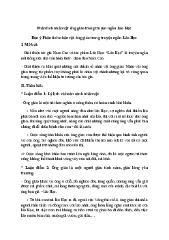 Top 50 bài văn mẫu Phân tích nhân vật ông giáo trong truyện ngắn Lão Hạc hay nhất.