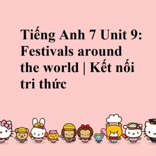 Tiếng Anh 7 Kết Nối Tri Thức Unit 9: Festivals Around The World