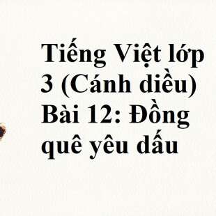 Tiếng Việt lớp 3 (Cánh diều) Bài 12: Đồng quê yêu dấu