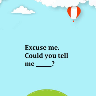Excuse Me. Could You Tell Me ______?