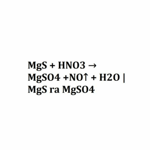 Как получить mgso4 из mgs