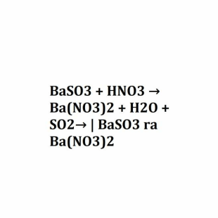 Ứng dụng của phản ứng Baso3 + Hno3 trong lĩnh vực nào?