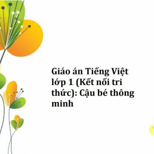 Giáo án Tiếng Việt lớp 1 (Kết nối tri thức): Cậu bé thông minh 